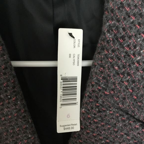 Ellen Tracy Women's Fashion Gray Wool Blazer Size 6 | Style TEMU9889 Calypso - Picture 4 of 10